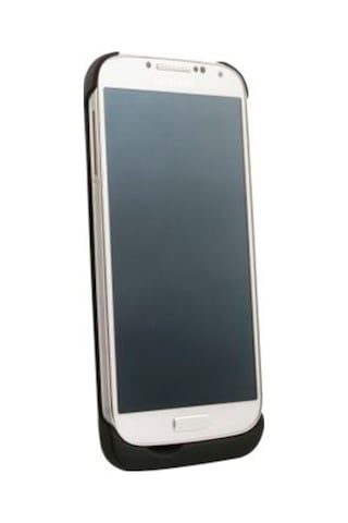 Samsung Galaxy S4 Mini Şarjlı Kılıf Sert Arka Kapak/Kılıf Siyah