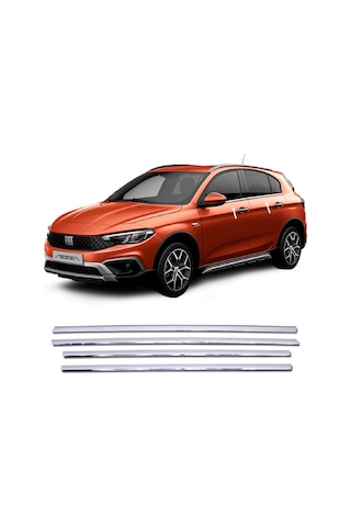 Fiat Egea Cross Krom Cam Çıtası 4 Kapı P.çelik 2020 Sonrası