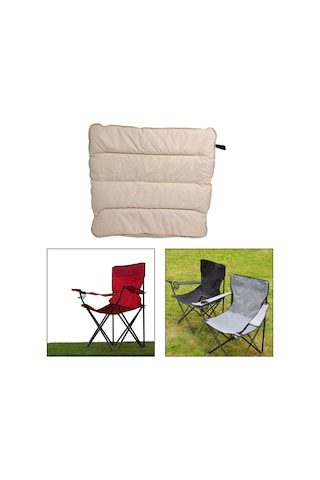 Homyl Katlanır Plaj Sandalyesi Minderi Sırt Desteği Haki-103cmx91cm Haki 103cmx91cm