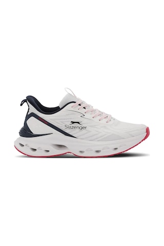 Slazenger Willow Premium Seri İthl Beyaz Laci Kırmızı Sneaker Günlük Spor Ayakkabı Beyaz - Lacivert - Kırmızı