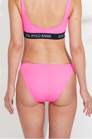 U.S. Polo Assn. Kadın Pembe İnce Kenar Bikini Alt 21510