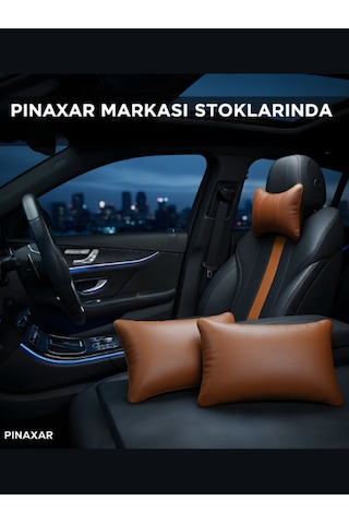 Audi E-tron 2019 Ve Sonrası Oto Koltuk Taba Renk Boyun Yastığı 2 Adet Çok Renkli