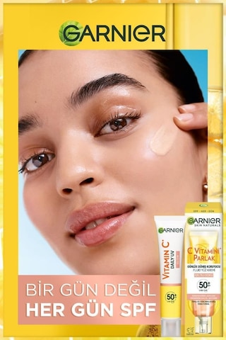 Garnier Vitamin C Daily Uv Glow Günlük Koruyucu Yüz Güneş Kremi SPF50+ 40 ML