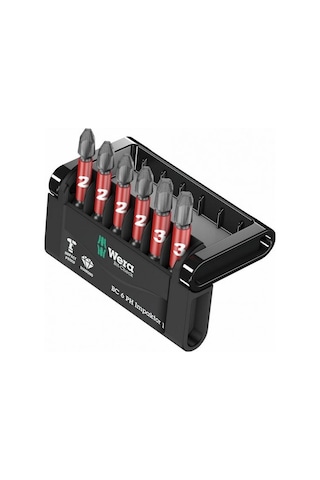 Wera Bit-Check 6 PH Impaktor 1 yıldız bits seti 05057691001