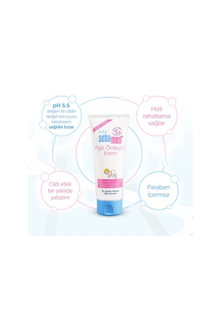 Sebamed Baby pH 5.5 Yoğun Nemlendirici Etkili Pantenol İçerikli Koruyucu Önleyici Bebek Pişik Kremi 100 ML