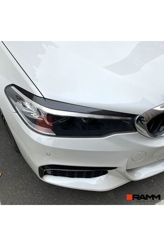 Bmw G30 Far Kaşı Sağ + Sol Parlak Siyah