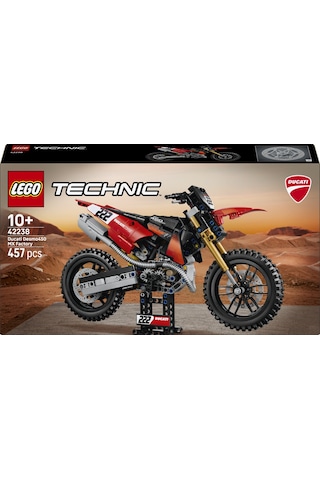 LEGO® Technic Ducati Desmo450 MX Factory Motosiklet 42238 - 10 Yaş ve Üzeri için Süspansiyon İçeren Oyuncak Yapım Seti (457 Parça)