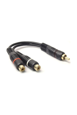 Yüksek Kalite Anfi Y Kablo RCA Erkek to 2xRCA Dişi