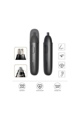 Gt-2220a Taşınabilir Usb Şarj Edilebilir Burun Kulak Kıl Alma Kılı Kesme Makinesi Nose Hair Machine