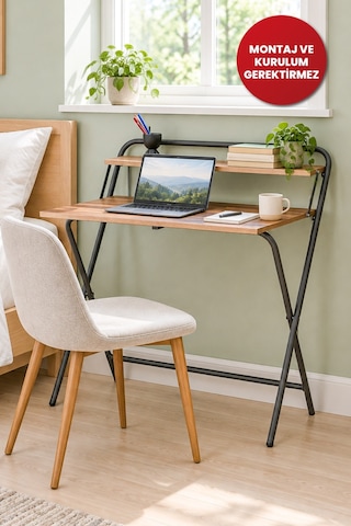 Arpelia Çalışma Masası Tam Katlanır 85x55x73 Cm Antrasit