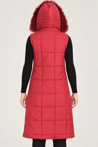 Z9718 Dewberry Bayan Yelek-bordo-1