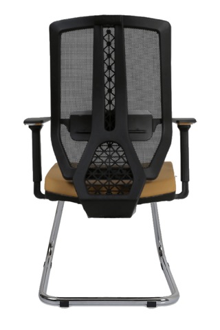 Hunt Mobilya Angerd Kahverengi Deri Ofis Bekleme Koltuğu