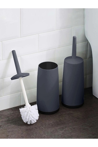 Liangmei Plastik Tuvalet Fırçası Ayakta Tabanı İle Uzun Sap Ahşap