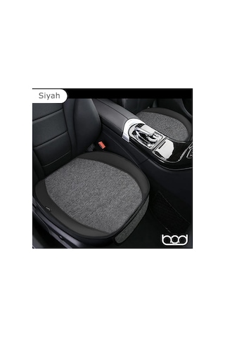 Bod Oto Koltuk Koruyucu Keten Minder Cepli 3 Lü Set Siyah