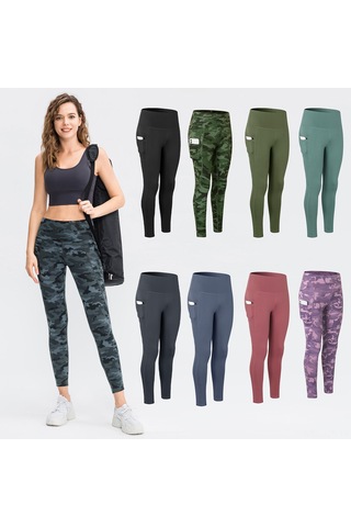 Geeroyoo Yoga Pantolonu: Yüksek Bel, Çift Cep, Esnek Ve Nefes Alabilen Spor Kıyafeti, Pembe Xl Boy Pembe