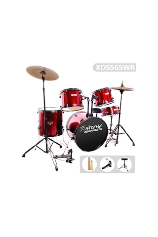 Bateri Davul Seti Kırmızı Xds565wr