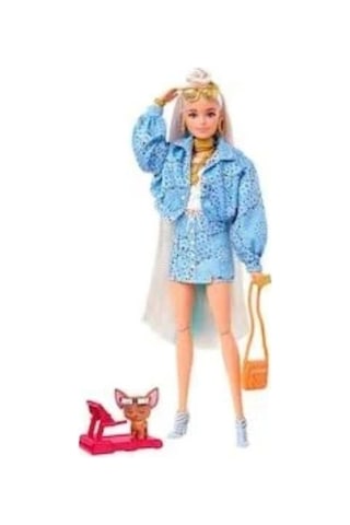 Mattel Barbie Extra Mavi Takımlı Bebek Mattel Barbie Extra Mavi Takımlı Bebek