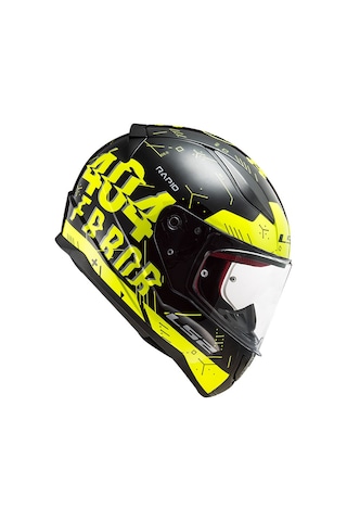 Ls2 Rapid Player Kask Neon Sarı - Siyah