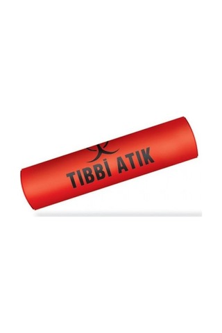 Aura Battal Boy Atık Torbası 10 Adet Kırmızı 75 x 90 CM