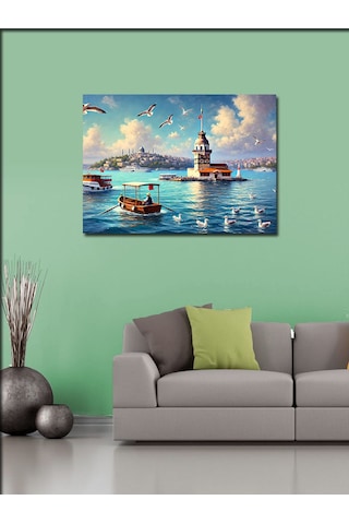 Kanvas Tablo İstanbul Kız Kulesi