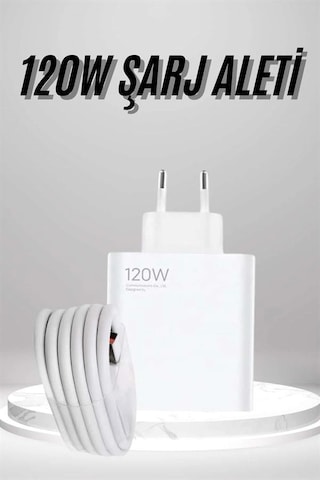Type C Yüksek Hızlı Şarj Aleti Beyaz 120w Ultra Uzun Ömürlü Belirtilmemiş