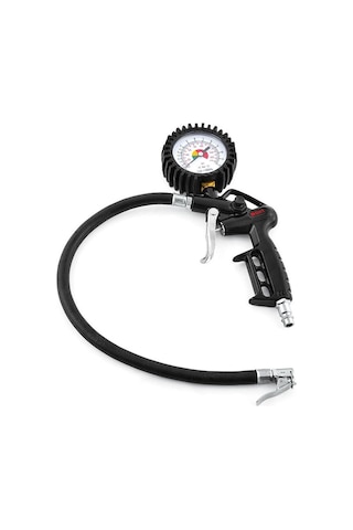 Lastik Şişirme Hava Jakı Basınç Ölçerli 0-220 Psi Analog