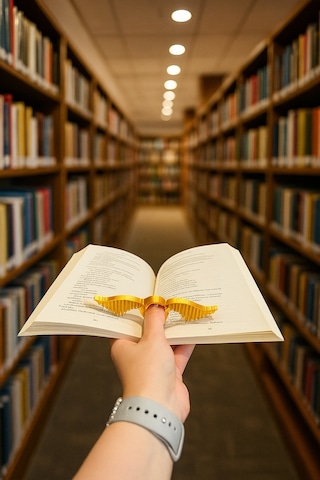 Kitap Ayracı - Sayfa Tutucu - Tek El Kitap Okuma Aparatı Altın Snitch