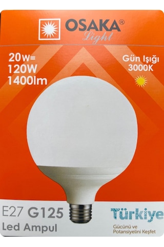 Osaka 20w 120w 3000k Sarı Işık E27 Duylu Kalın Duy Glop Led Ampul