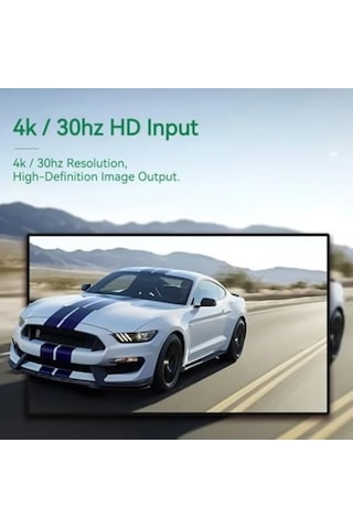 4k Usb C 3.0 Type-c Video Capture Görüntü Yakalama Adaptörü Usb 4k 30hz Akış Öğretim Video Konferans Veya Canlı Yayın İçin Oyun Yakalama Kartı Hdmı Aktarma İçin Kullanılmaz