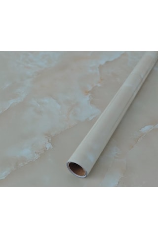 Brano Yapışkanlı Kaplama Folyosu Bej Mermer Desen 75 Cm X 6 Metre