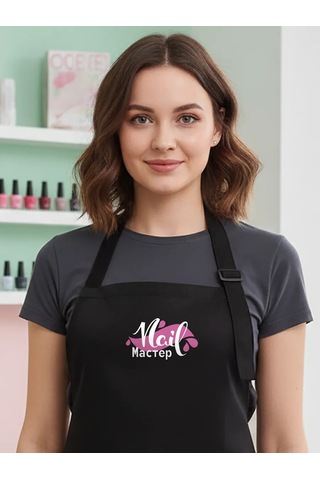 Vau Fartuk Manikür Ustası Önlüğü 170253740 Siyah