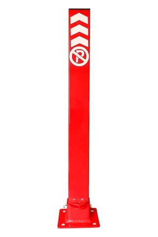 Otopark Yatar Direk Kilitli Yatar Park Bariyeri Kişisel Otopark Direği 60 Cm Kırmızı