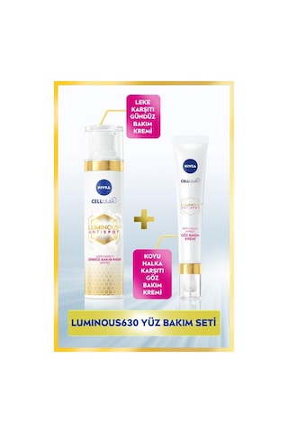 Nivea Luminous630 Leke Karşıtı Gündüz Yüz Kremi 40 ML + Luminous630 Koyu Halka Karşıtı Göz Kremi 15 ML