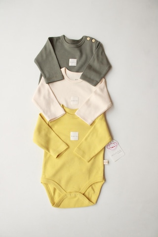 Oh La La Koala 3lü Basic Uzun Kollu Çıt Çıtlı Body Zıbın Model 8 Çok Renkli