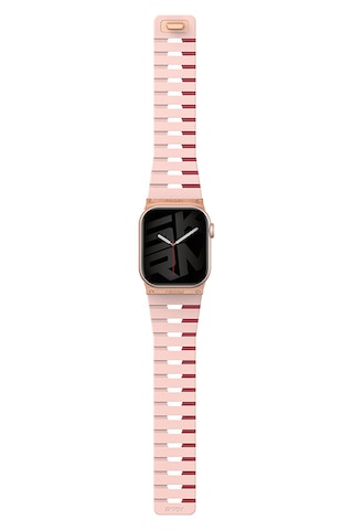 Watch 40mm Skinarma Gemini Serisi Tpu Magnetik Silikon Kordon Pembe Pembe