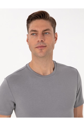 Pierre Cardin Erkek Gri Tişört 50308037-vr024 Gri