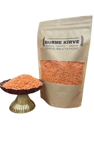 Gurme Kirve Kırmızı Köy Mercimeği 1 KG