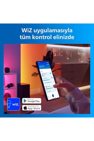 Philips Smart Lighting Rgbıcww Led Şerit 5 M Type-c - Google Home, Alexa, Homekit Ve Matter Uyumlu Çok Renkli
