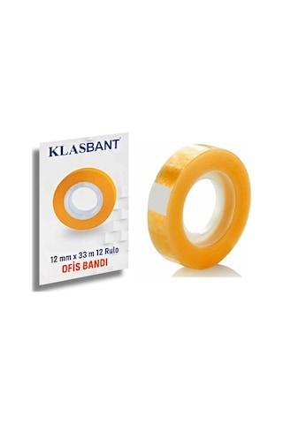 Klasbant 12x33 Ofis Bandı 12 Adet 12 Adet
