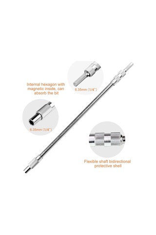 Xurunkeji Esnek Matkap Ucu Uzatma Ve 105 Derece Dik Açı Matkap Bağlantı Seti - Ulaşılması Zor Alanlar İçin, Ev Geliştirme