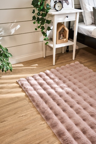Yünteks Bubble Kabartmalı Peluş Post Halı 120x180 Pudra