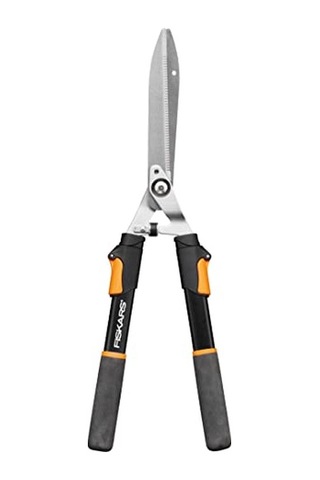 Teleskopik Çit Budama Makinesi, Softgrip Saplar, Yüksek Kaliteli Çelik Bıçaklar, Uzunluk: 63-83 Cm, Siyah/turuncu,