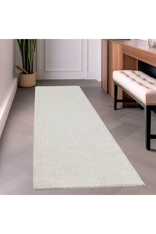 Bukleli Krem Lup Halı Oturma Odası Salon Mutfak Balkon Antre Yolluk Halısı