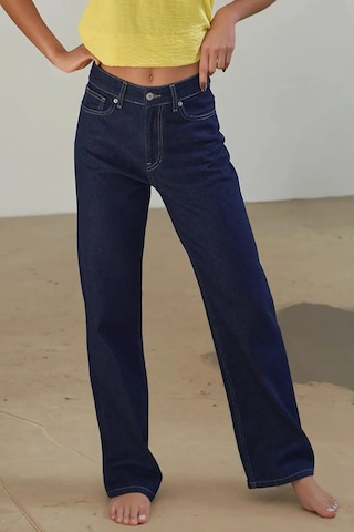 Hiccup Straight Fit Jeans Koyu Mavi Denim