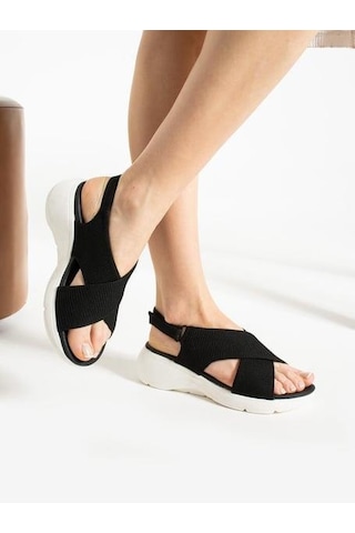 Papuçcity 02790 Orto Pedik Günlük Kadın Triko Sandalet 001