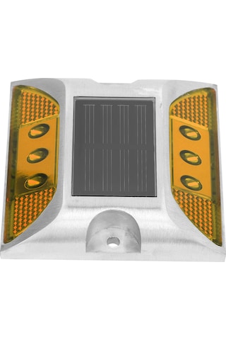 Xindoker Güneş Enerjili Alüminyum Yolluk Işığı, İki Yönlü Yansıtıcı, 1000m Görünürlük, Otomatik Aydınlatma, Su Geçirmez