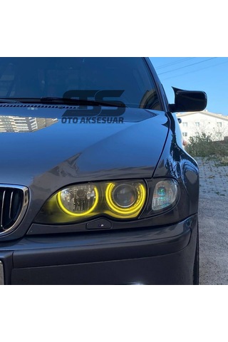 Bmw E46 Batman Yarasa Ayna Kapağı Piona Black 1998 - 2005 Arası Kasalara Uyumlu