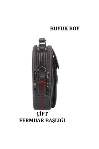 Kasalı Erkek El ve Omuz Çantası Büyük Boy Su Geçirmez Dış  Yüzey