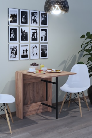 Dekorfim Pratik Katlanır Fimstil Masa Safir Meşe