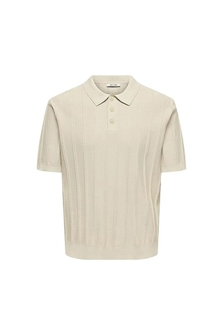 Only & Sons Onsthıjs Rlx Ss Polo Knıt Erkek Gray T-shirt - 22036558